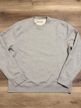 Outerknown Sweater Mens Large Crewneck Pullover Gray Sweatshirt Organic Cotton